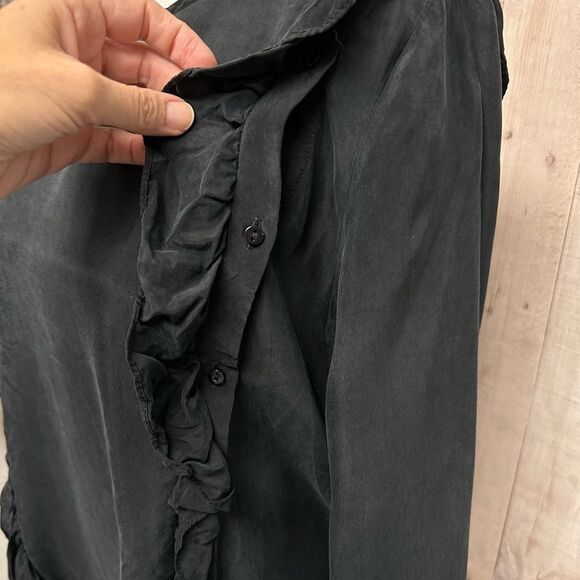 Zara black ruffles blouse premium collection - Picture 8 of 11